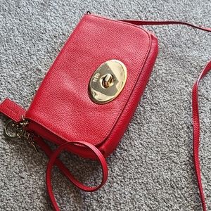 Red Coach Crossbody